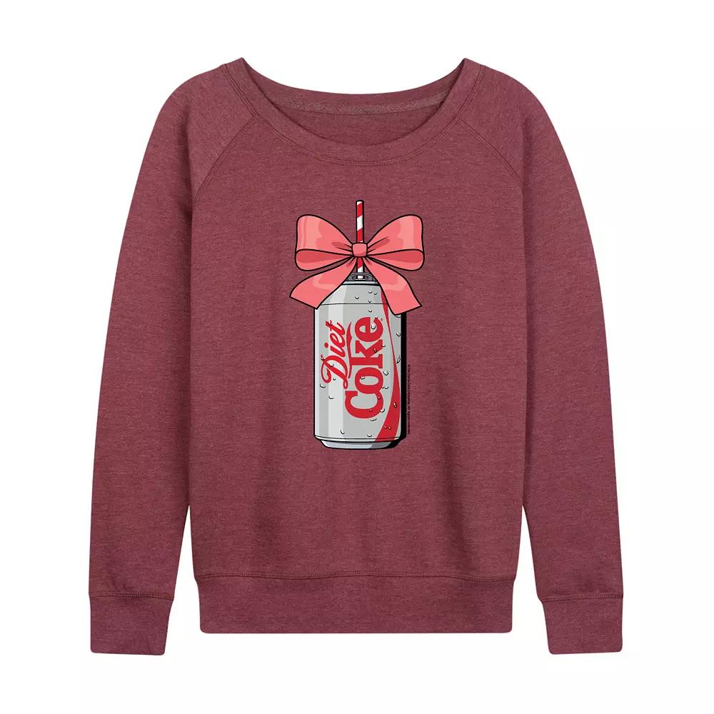 Women's Diet Coke Can Bow French Terry Long Sleeve Tee,  Product Image