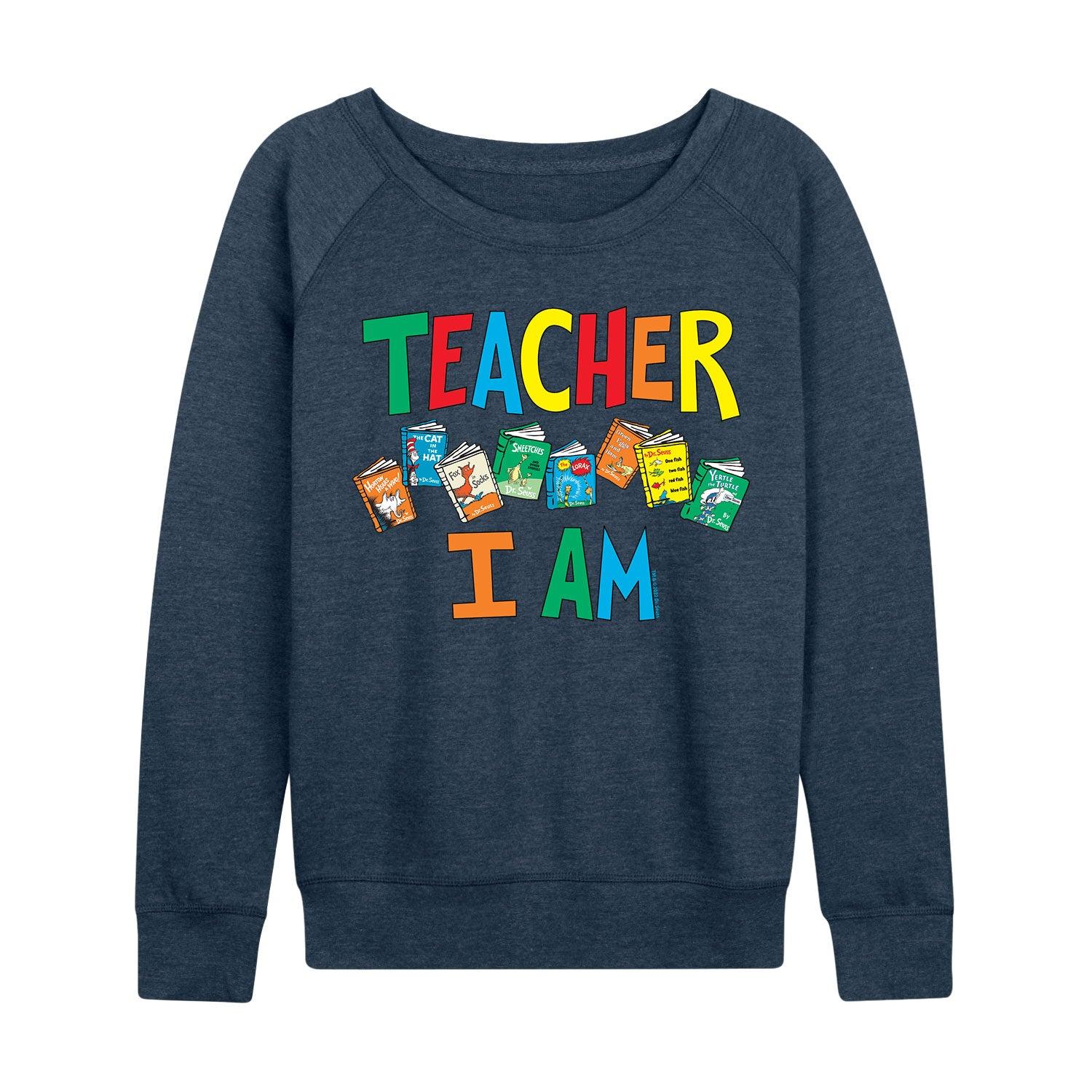 Women's Dr. Seuss The Grinch I Don't Care French Terry Long Sleeve Tee, Girl's,  Product Image