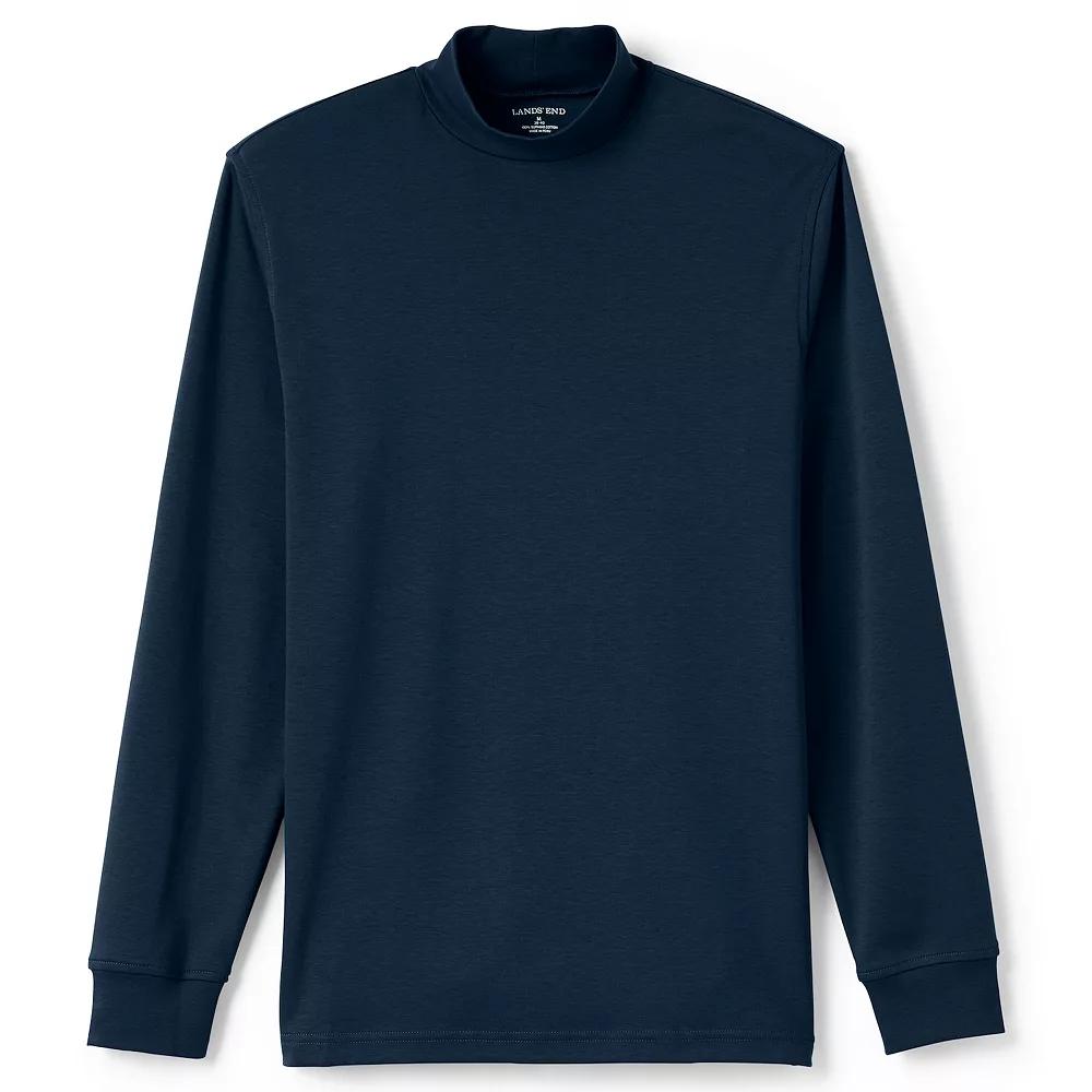 Lands' End Men's Super Soft Supima Mock Turtleneck,  Product Image