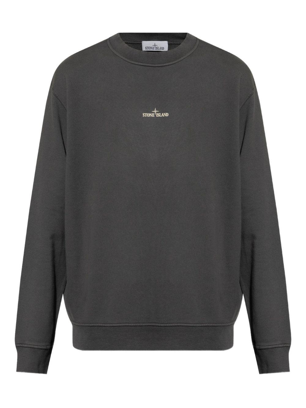logo-embroidered crew-neck sweatshirt Product Image