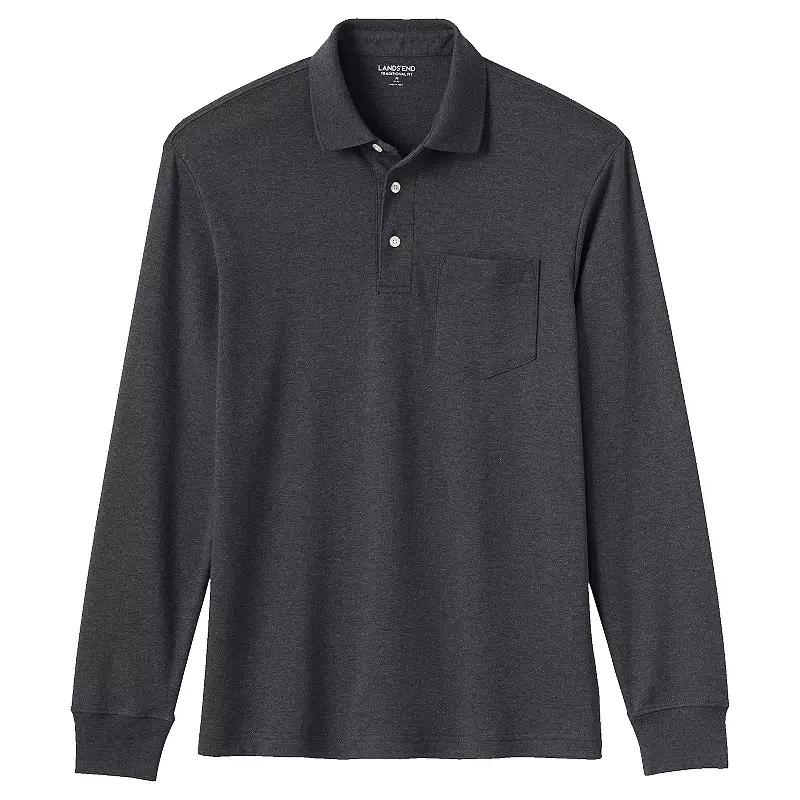 Men's Lands' End Classic-Fit Super Soft Supima Pocket Polo,  Product Image