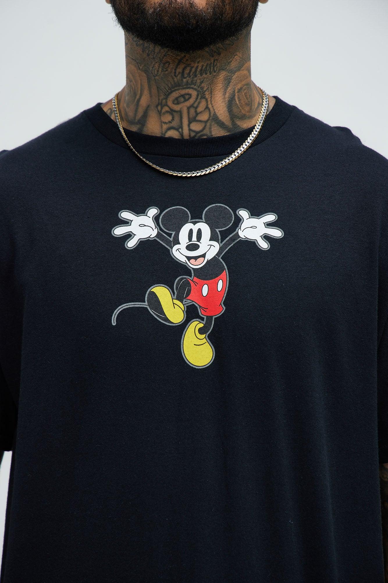 Disney Mickey Collage Short Sleeve Tee - Black Product Image