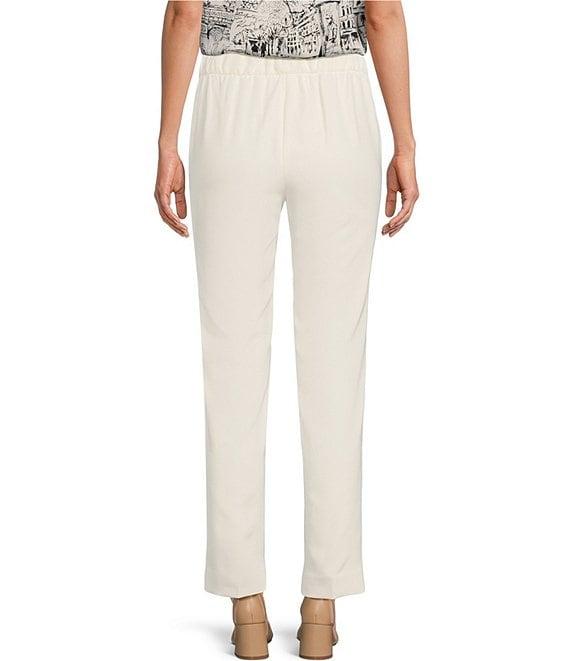 KARL LAGERFELD PARIS Slim Elastic Waistband Flat Front Pant Product Image