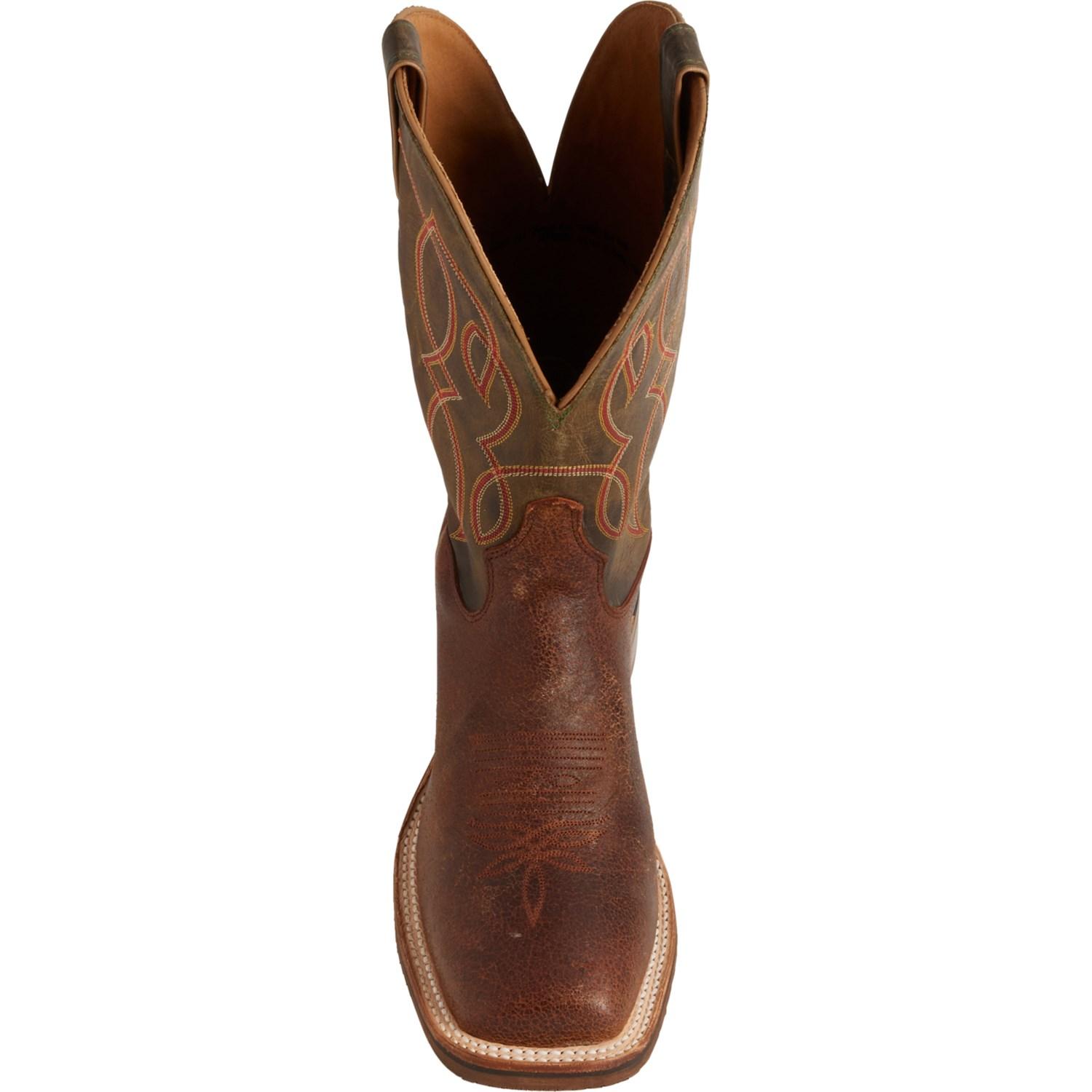 Tony Lama Landgrab 11” Western Boots - Leather, Square Toe (For Men) Product Image