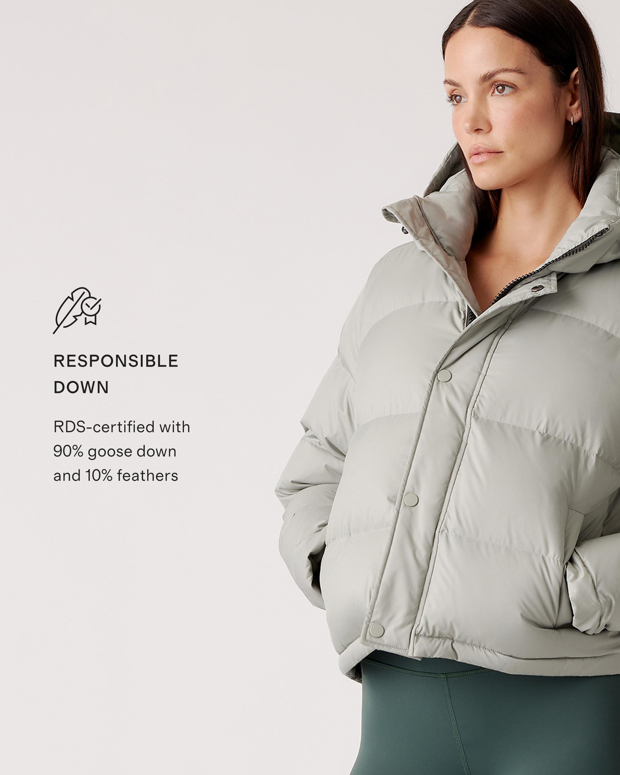 Quince | Women's Responsible Down Cropped Puffer Jacket Recycled Polyester Product Image
