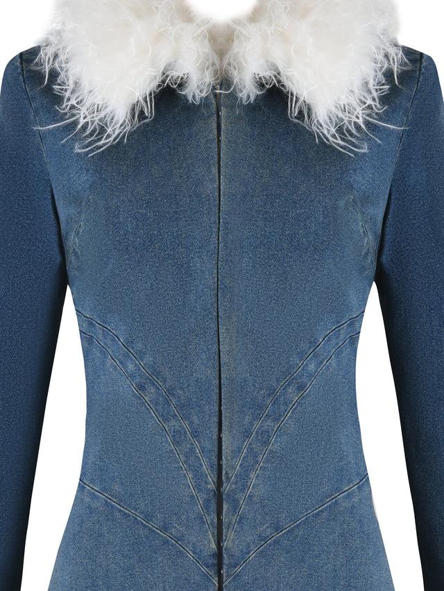 SYLVIE COAT - BLUE :  BLUE DENIM Product Image