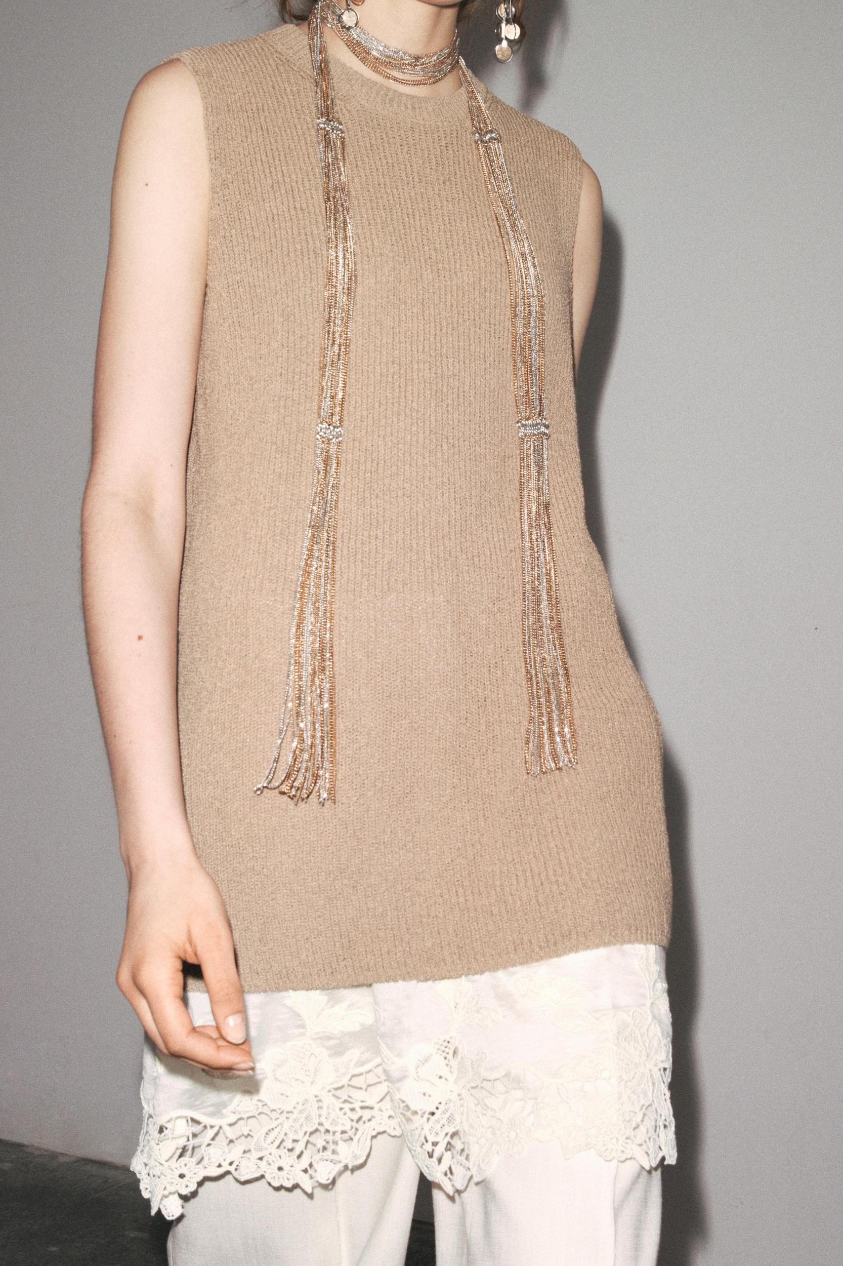 COMBINATION KNIT DRESS Product Image