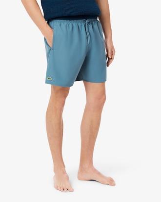 Mid Length Monochrome Swim Trunks Product Image