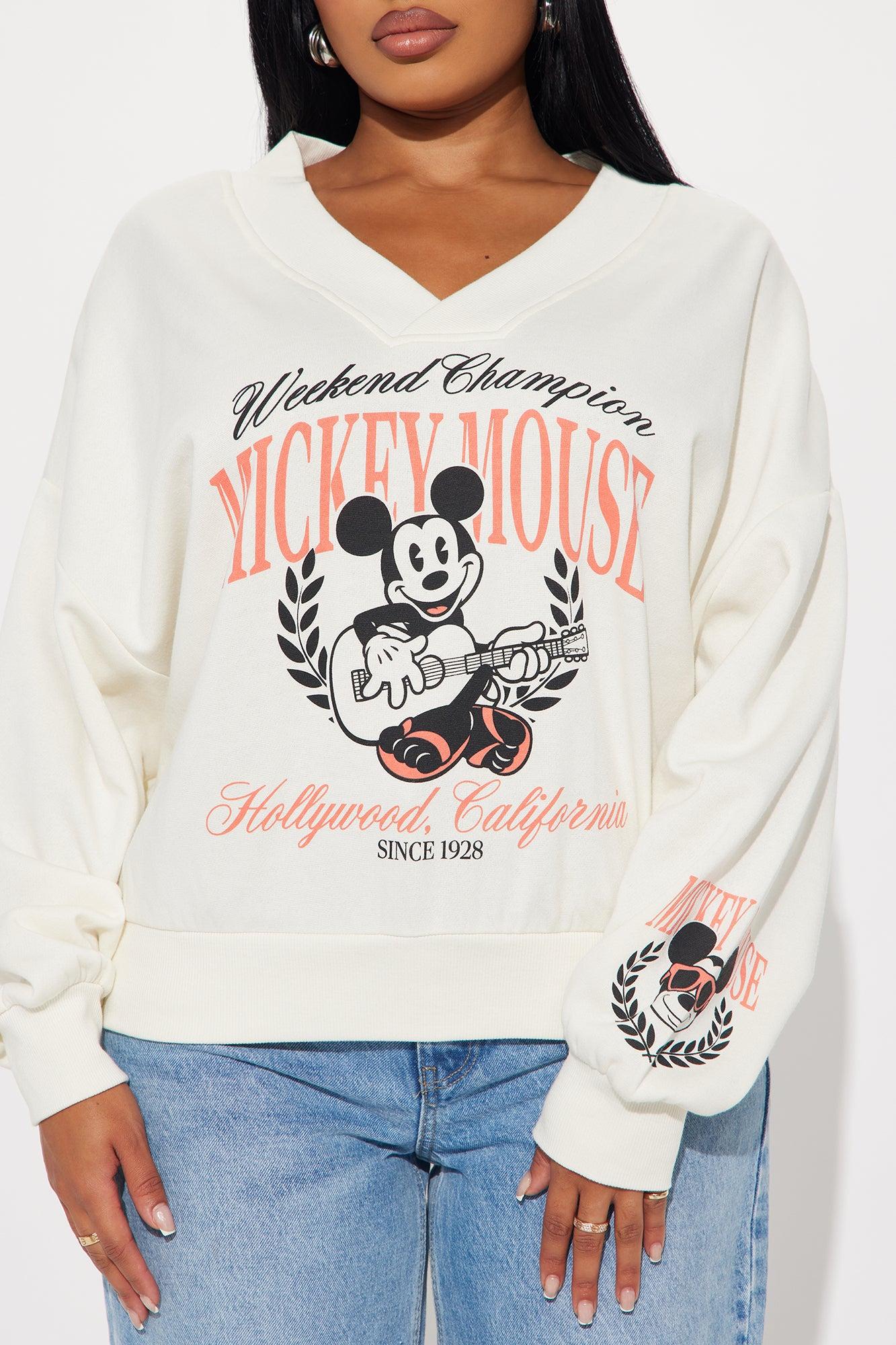 Mickey Mouse Weekend Champions Sweatshirt - Cream Product Image
