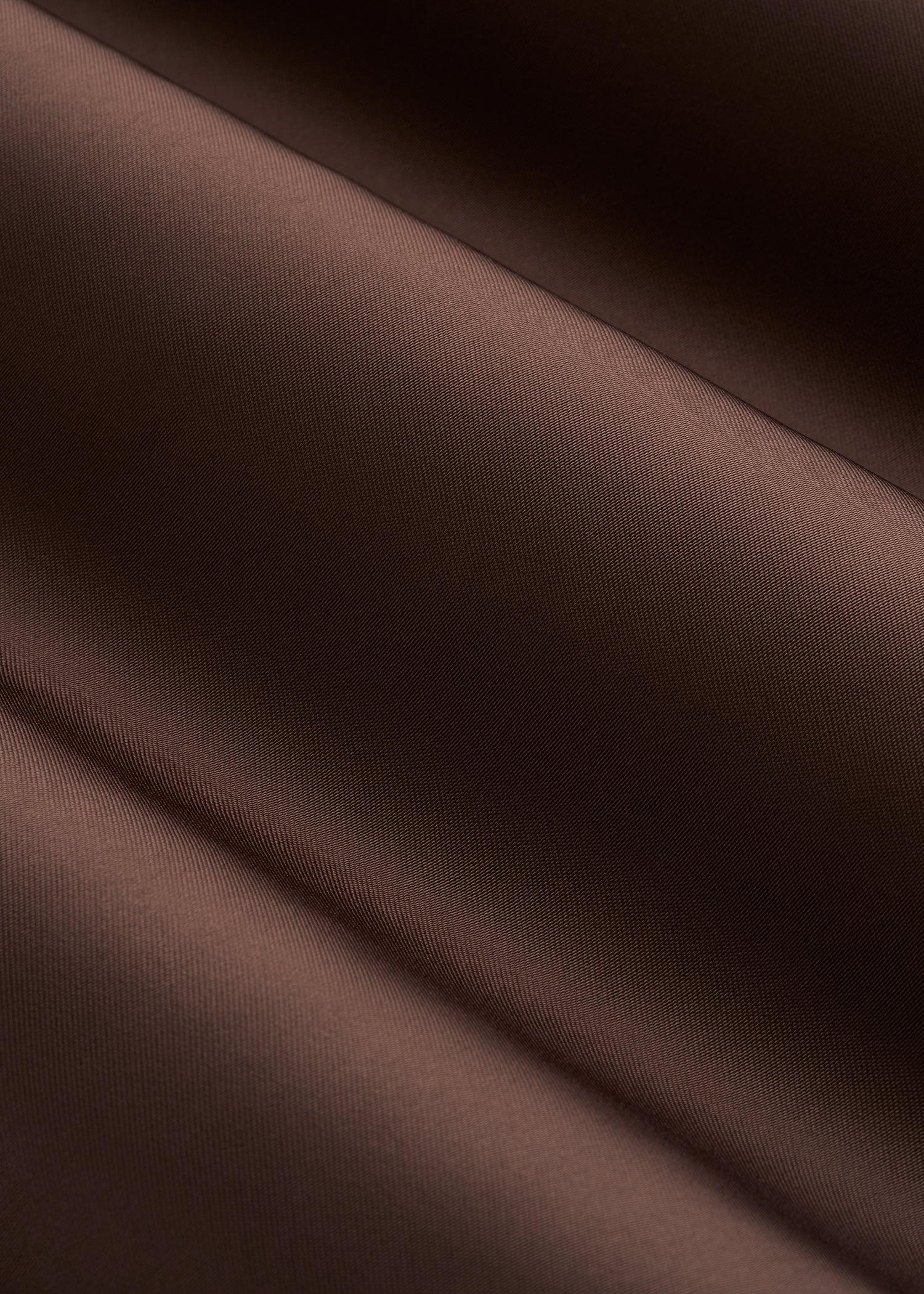 Relaxed Button-Up Blouse for Tall Women in Chocolate Mocha Female Product Image