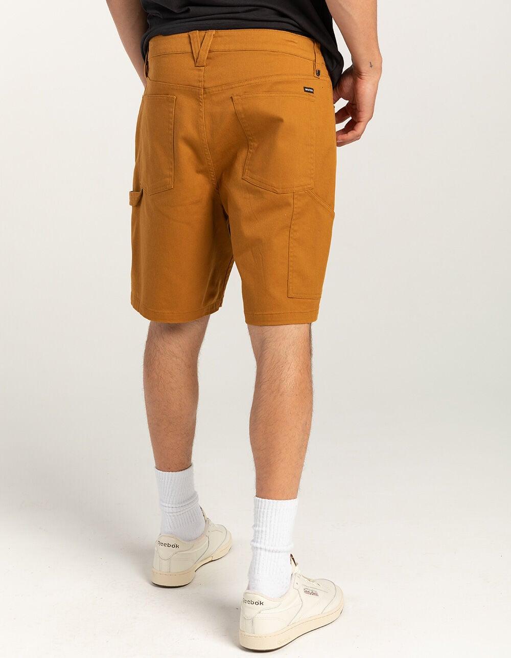 BRIXTON Carpenter Utility Stretch Mens Shorts - BROWN GOLD Product Image