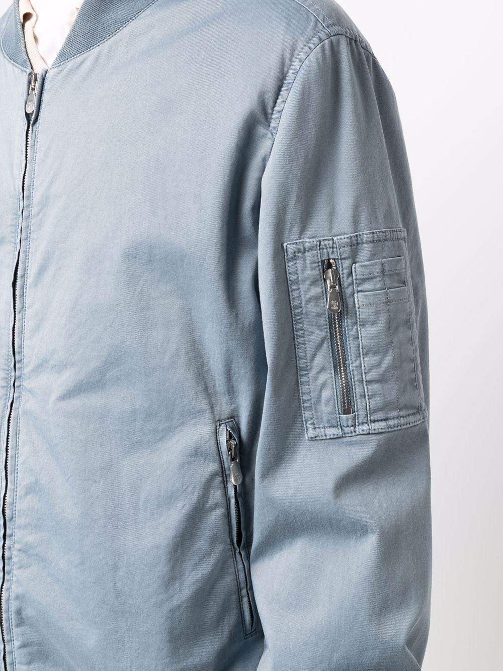 zip-pocket bomber jacket Product Image