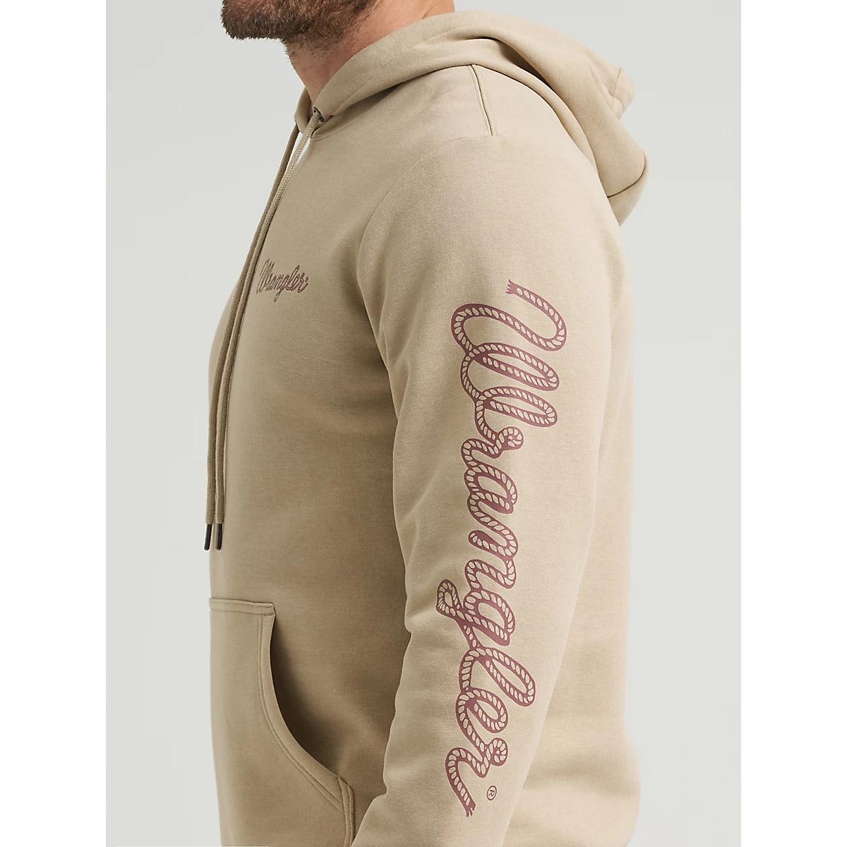 Men's Wrangler® Rope Logo Hoodie in Trench Coat Product Image