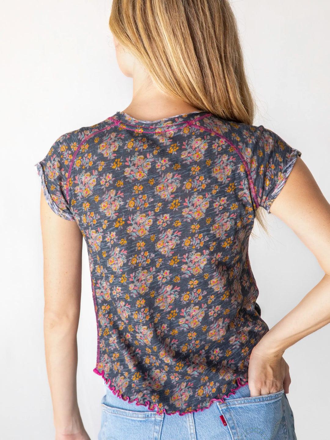 Lily Cotton Short Sleeve Tee Shirt Product Image