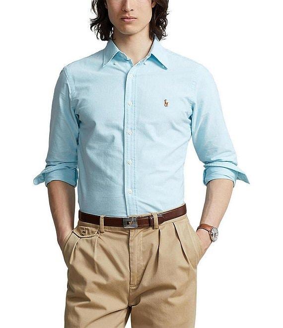 Polo Ralph Lauren Solid Oxford Long-Sleeve Woven Shirt Product Image