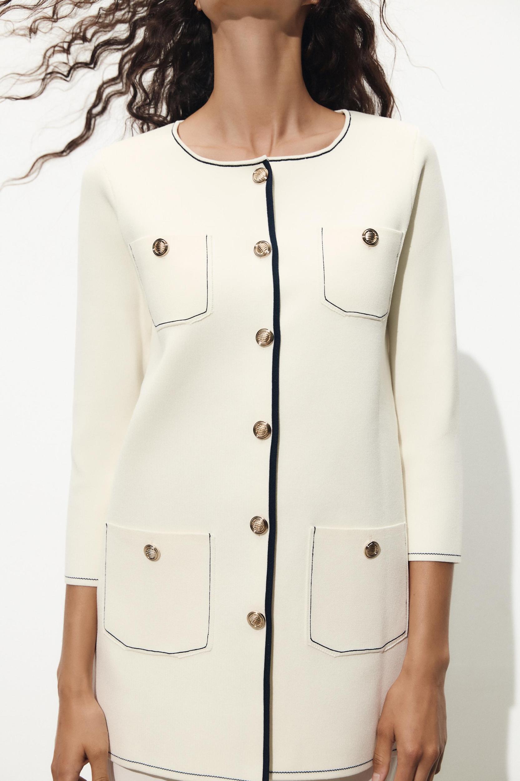 LONG KNIT JACKET Product Image