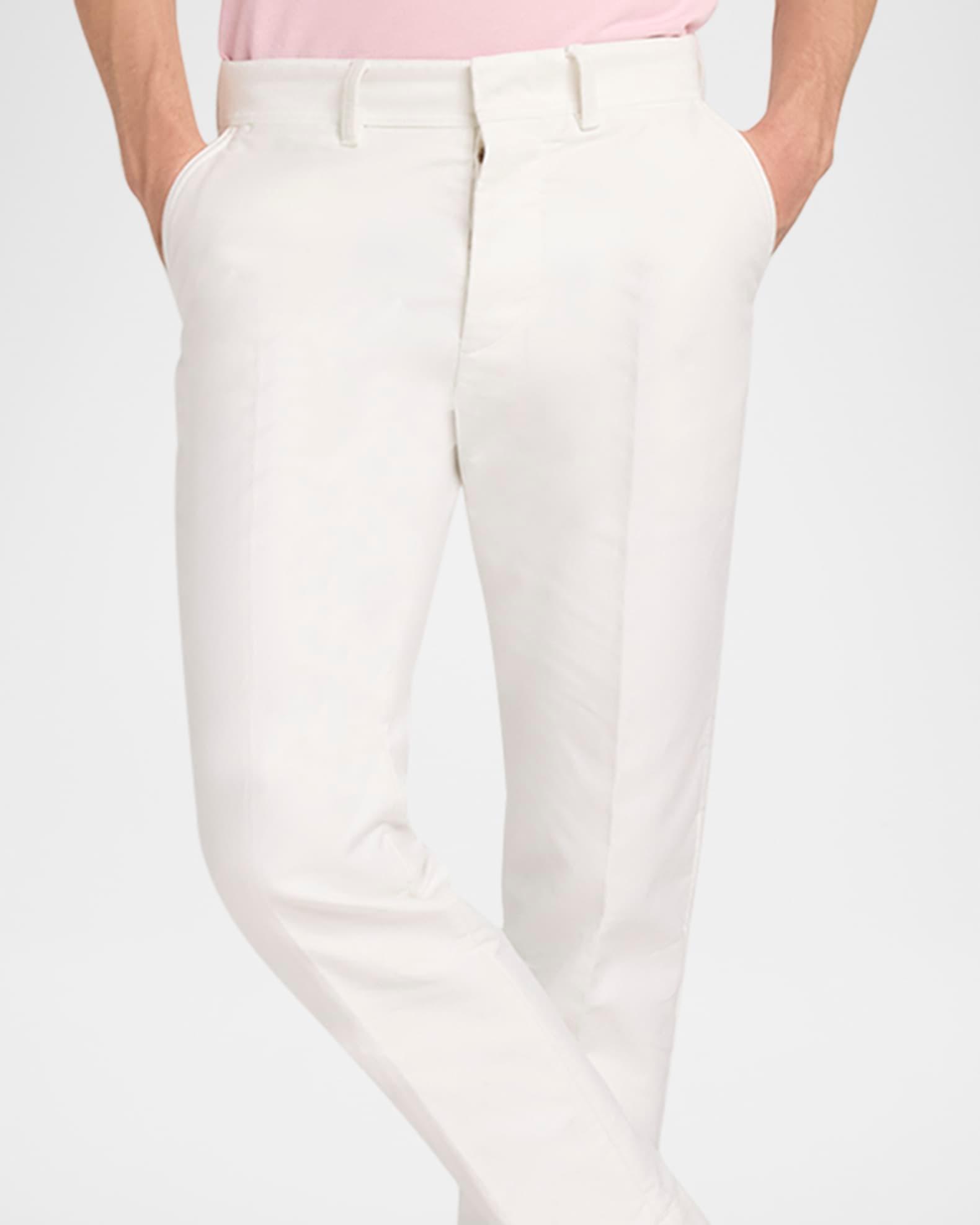 Men's Brushed Cotton-Satin Chino Pants Product Image