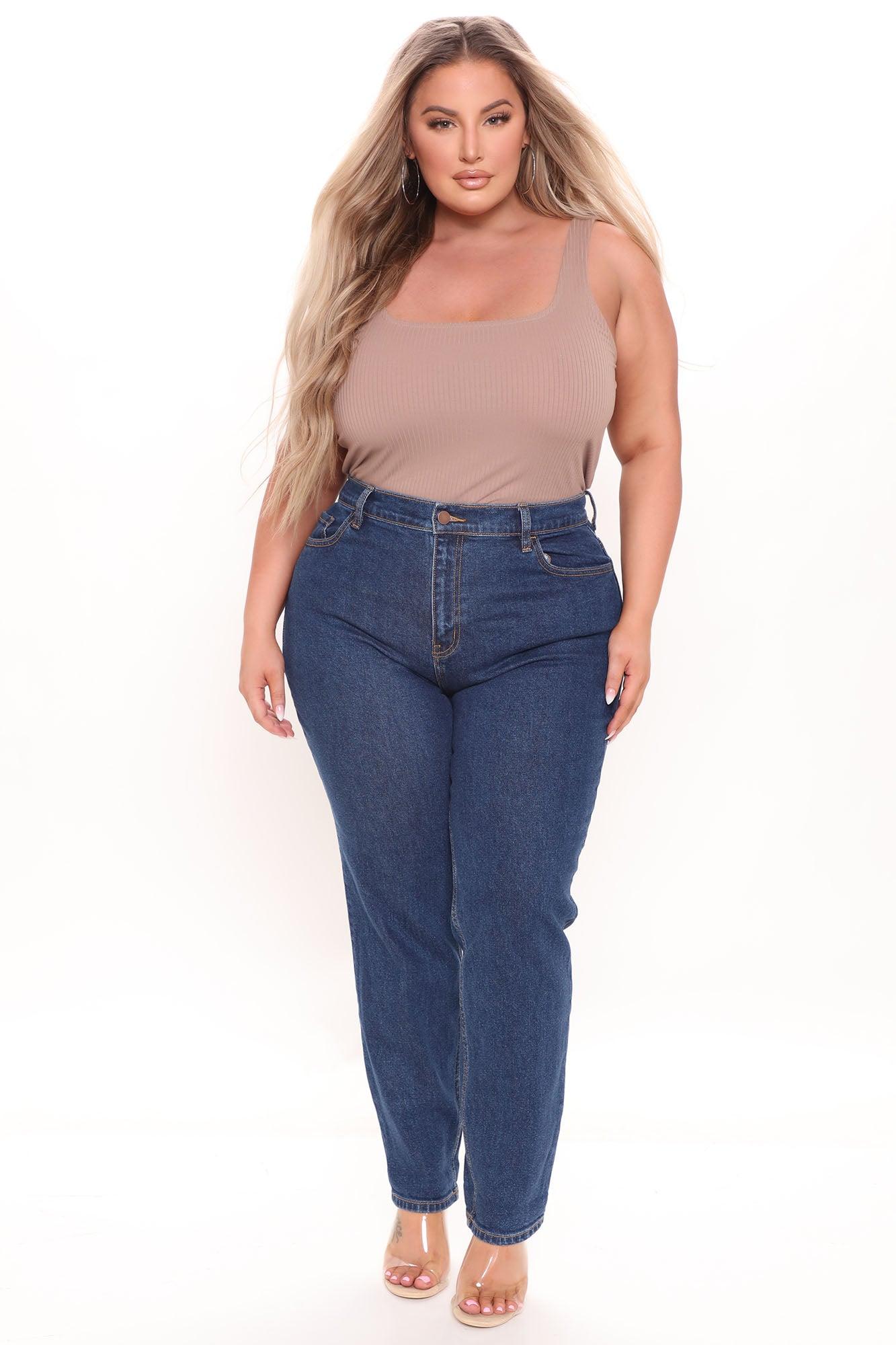 I Got It From My Mama Jeans - Dark Denim Product Image