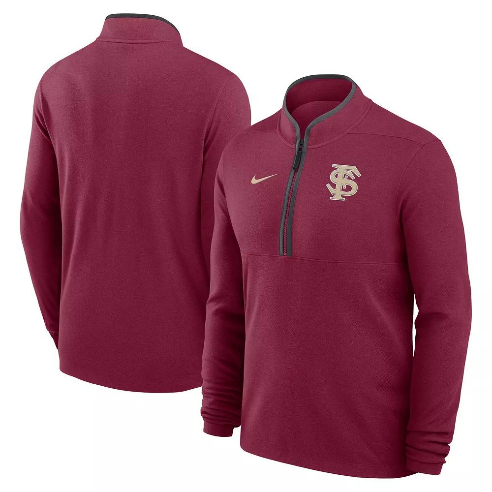 Men's Nike Garnet Florida State Seminoles Baseball Logo Victory Performance Half-Zip Pullover, Size: XL, Red Product Image