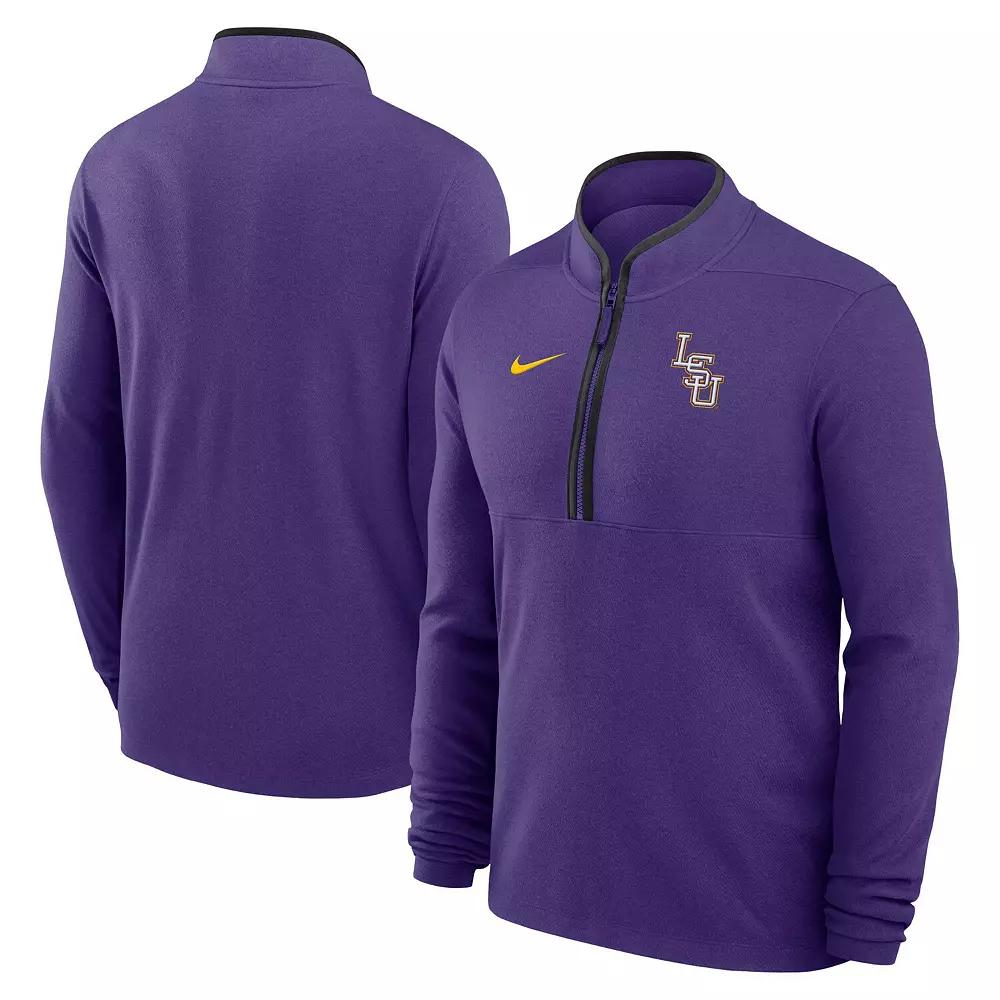 Men's Nike Purple LSU Tigers Baseball Logo Victory Performance Half-Zip Pullover, Size: XL Product Image