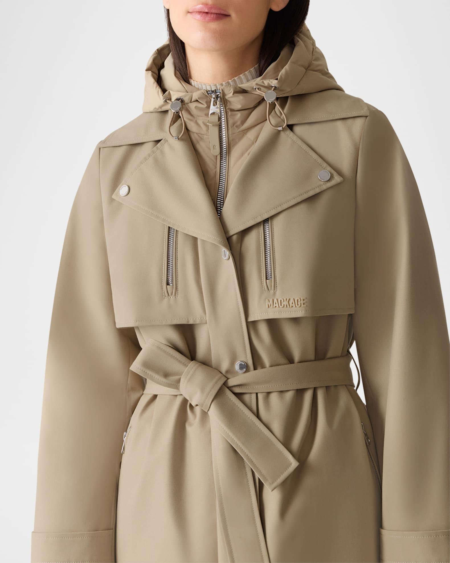Siobhan Trench Coat with Removable Down Bib Product Image
