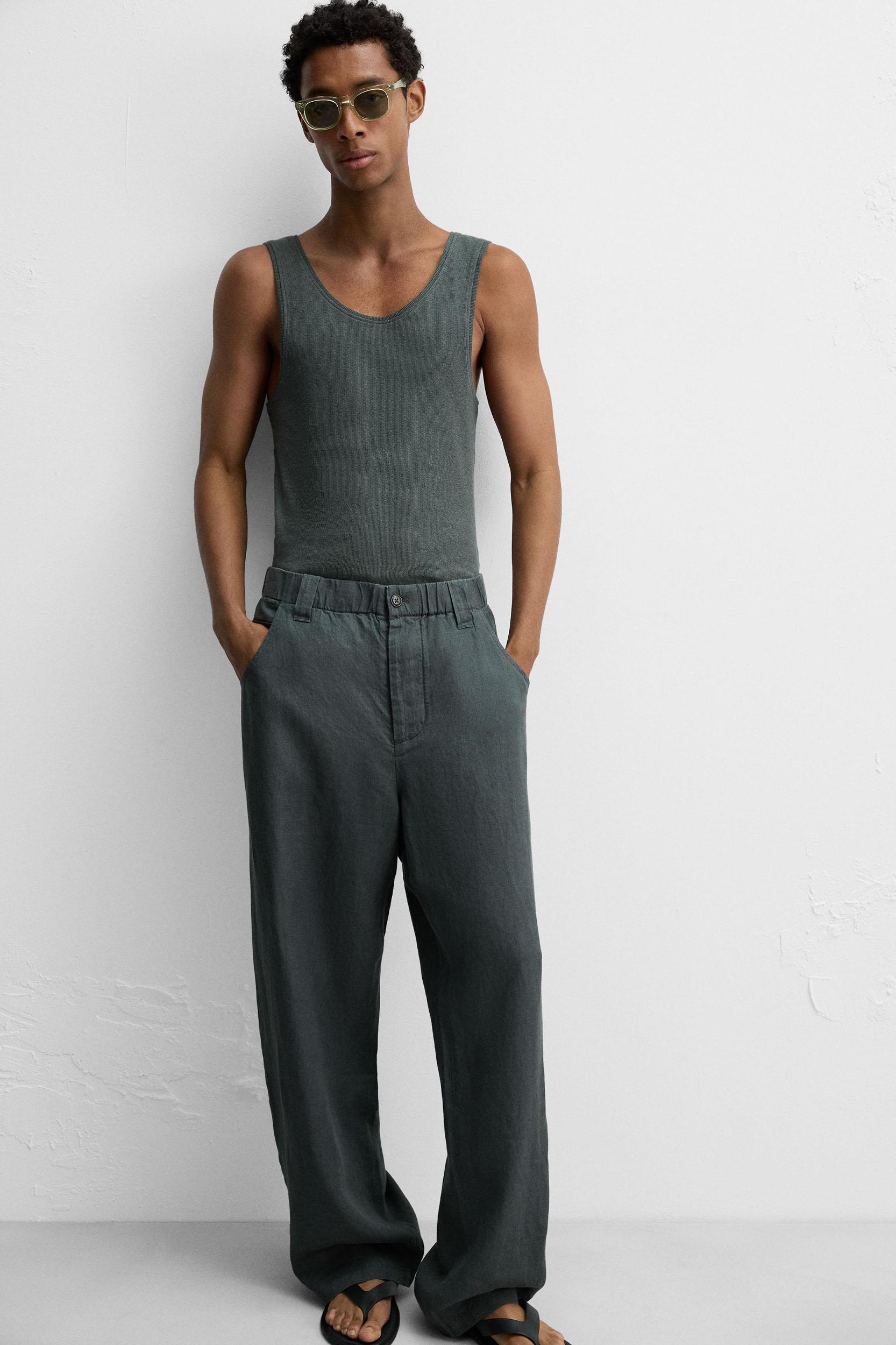 RIBBED COTTON-HEMP TANK TOP Product Image