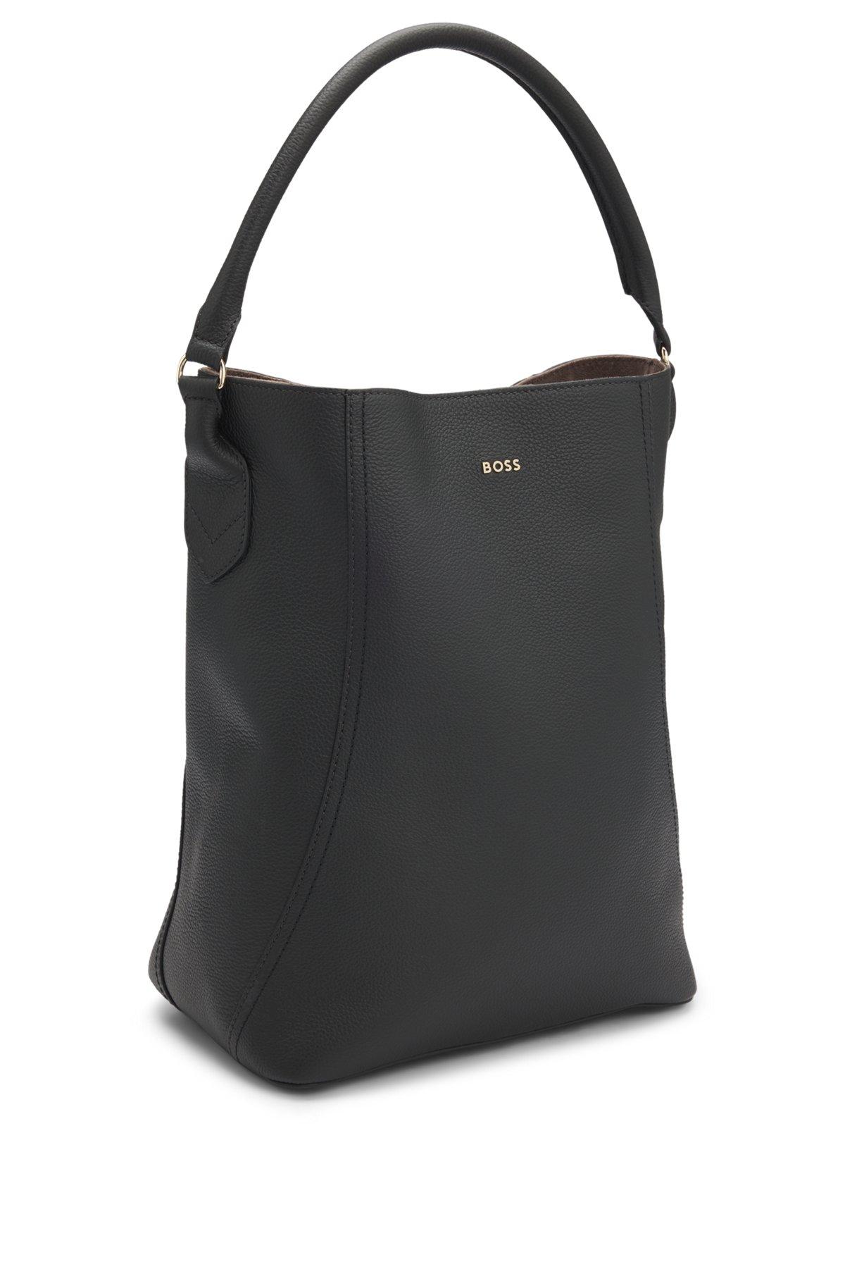 Bucket bag in grained leather Product Image