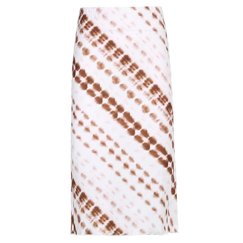 Tie-Dye Midi Pencil Skirt Product Image