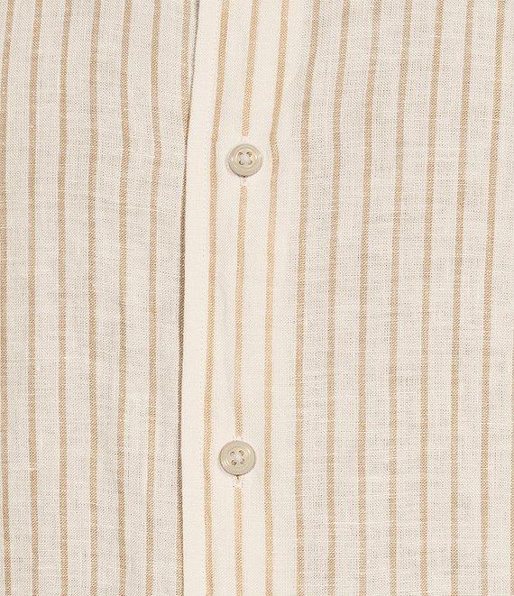 Cremieux Blue Label Cape Town Collection Stripe Long Sleeve Woven Linen Shirt Product Image