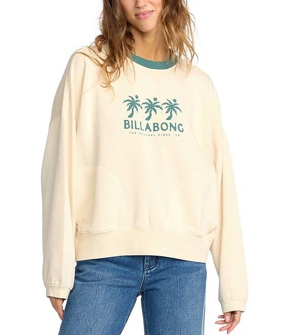 Billabong Triple Palm Long Sleeve Brushed Fleece Sweatshirt Product Image