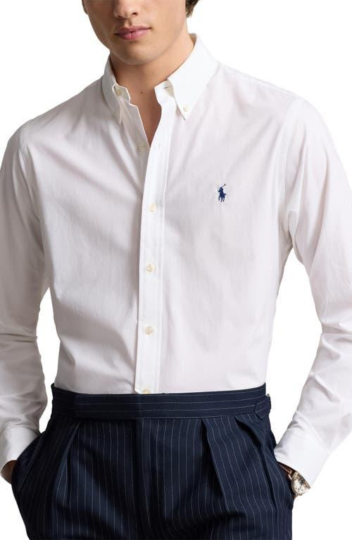 POLO RALPH LAUREN Long Sleeve Sport Shirt Clothing In White Product Image