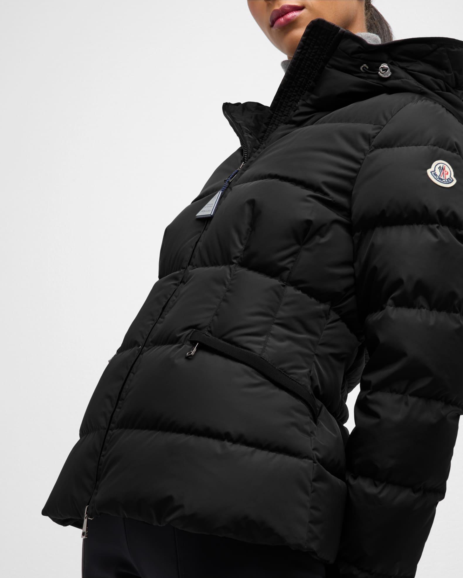 Avoce Hooded Puffer Jacket with Elastic Belt Product Image