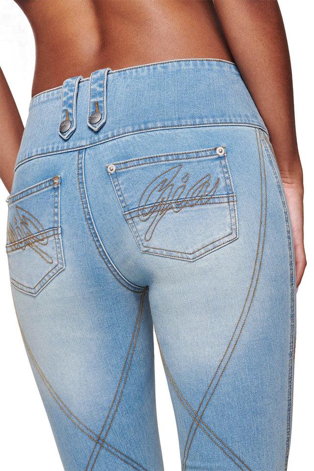 MALLORY JEAN - LIGHT BLUE DENIM Product Image