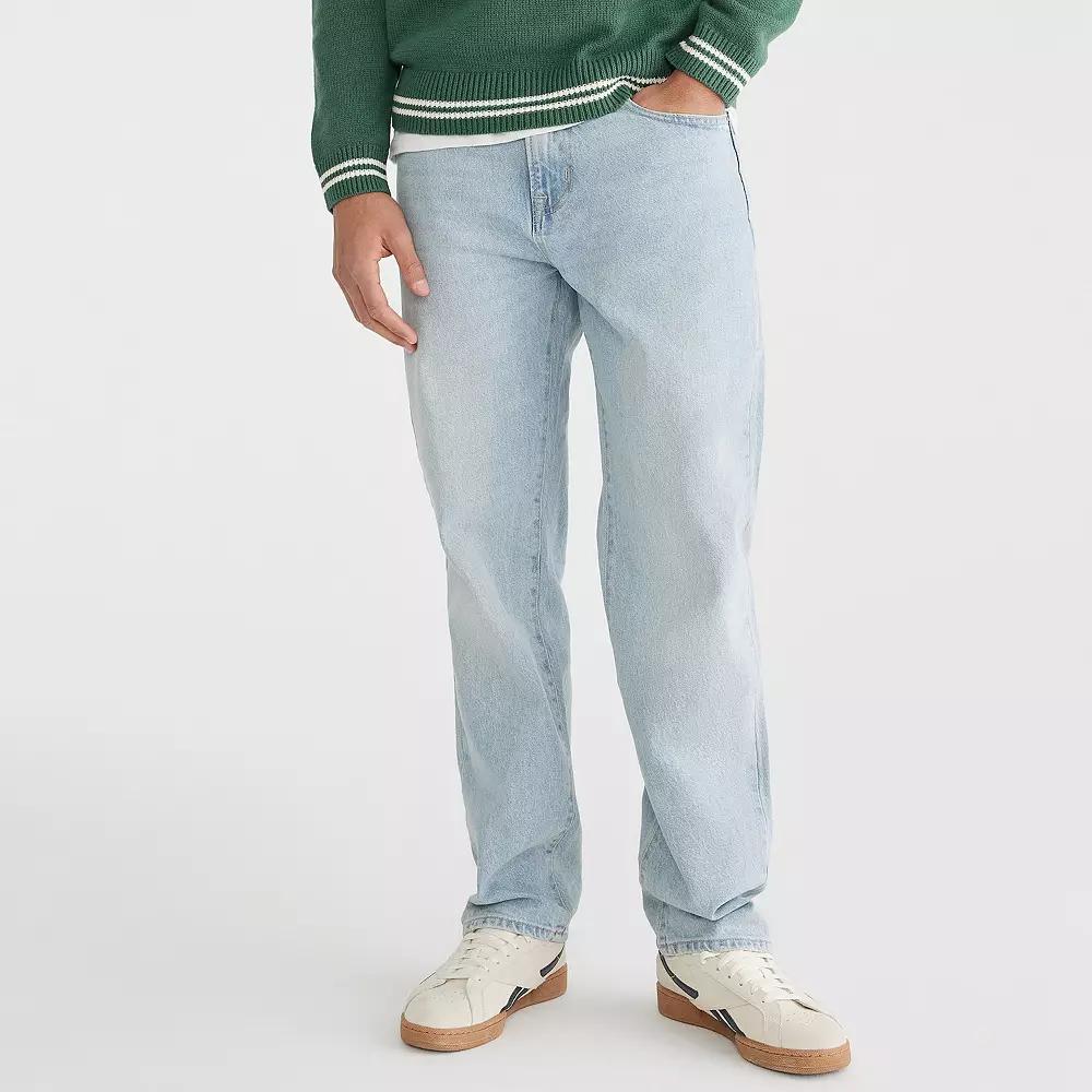 Men's Aeropostale Loose Straight-Leg Jeans, Size: 34X30, Light Blue Product Image