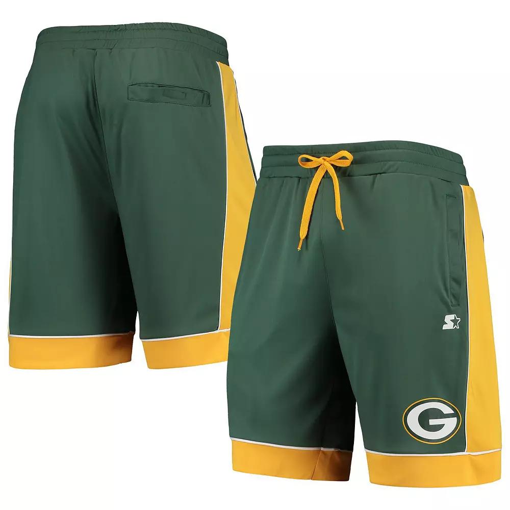 Men's Starter Green/Gold Green Bay Packers Fan Favorite Fashion Shorts, Size: Small Product Image