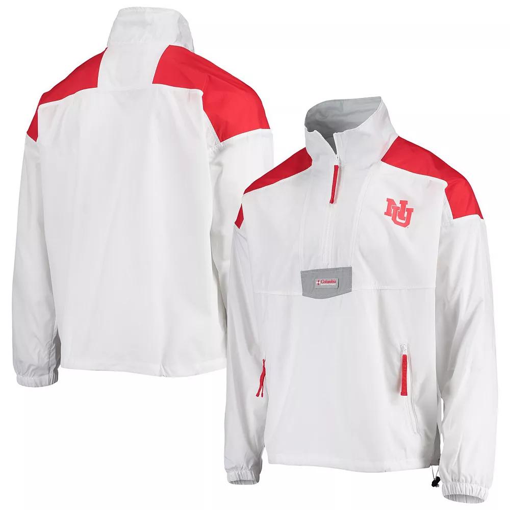 Men's Columbia White Nebraska Huskers Santa Ana Anorak Quarter-Zip Jacket, Size: Medium Product Image