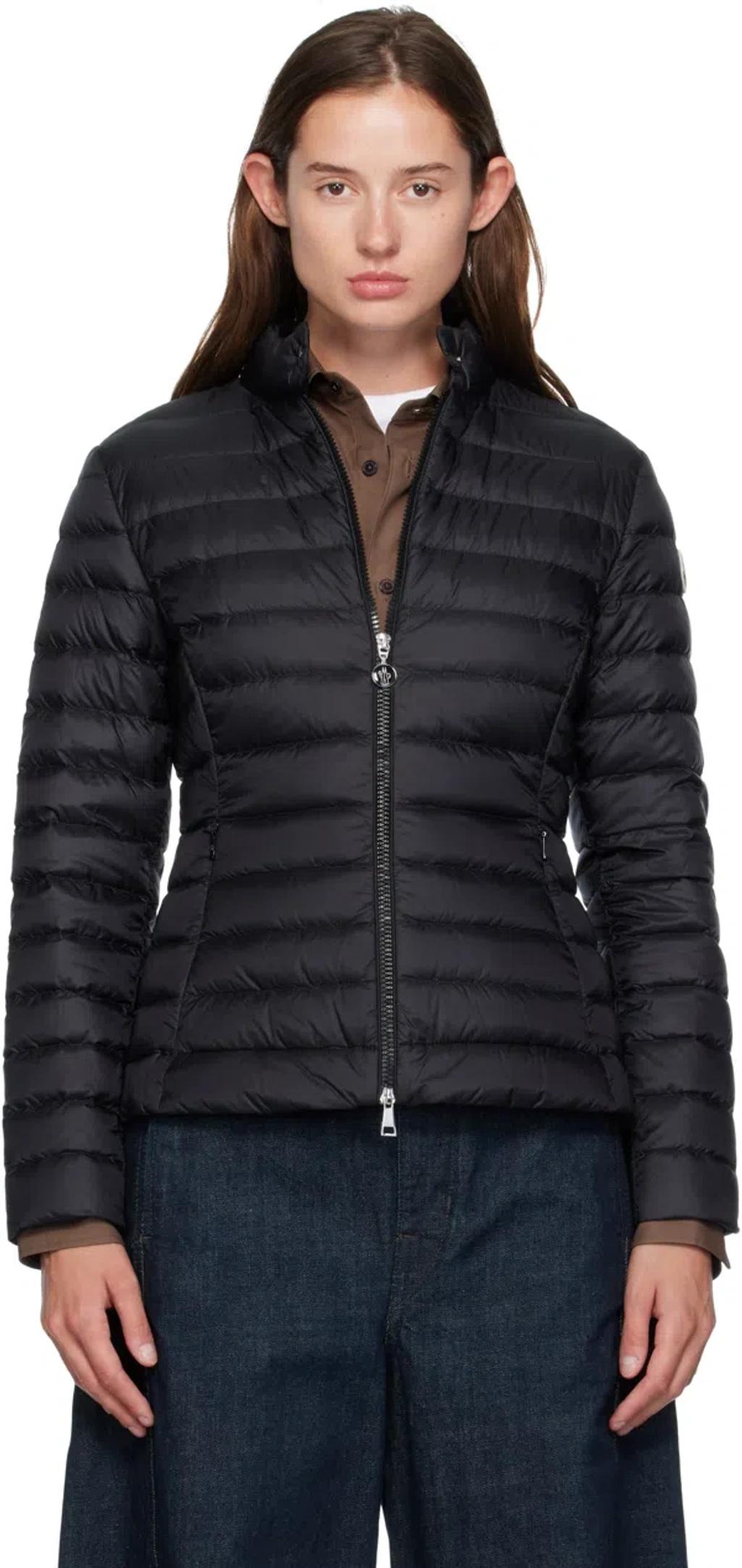 MONCLER Polyamide Igelle Jacket High Collar Quilted In Black Product Image