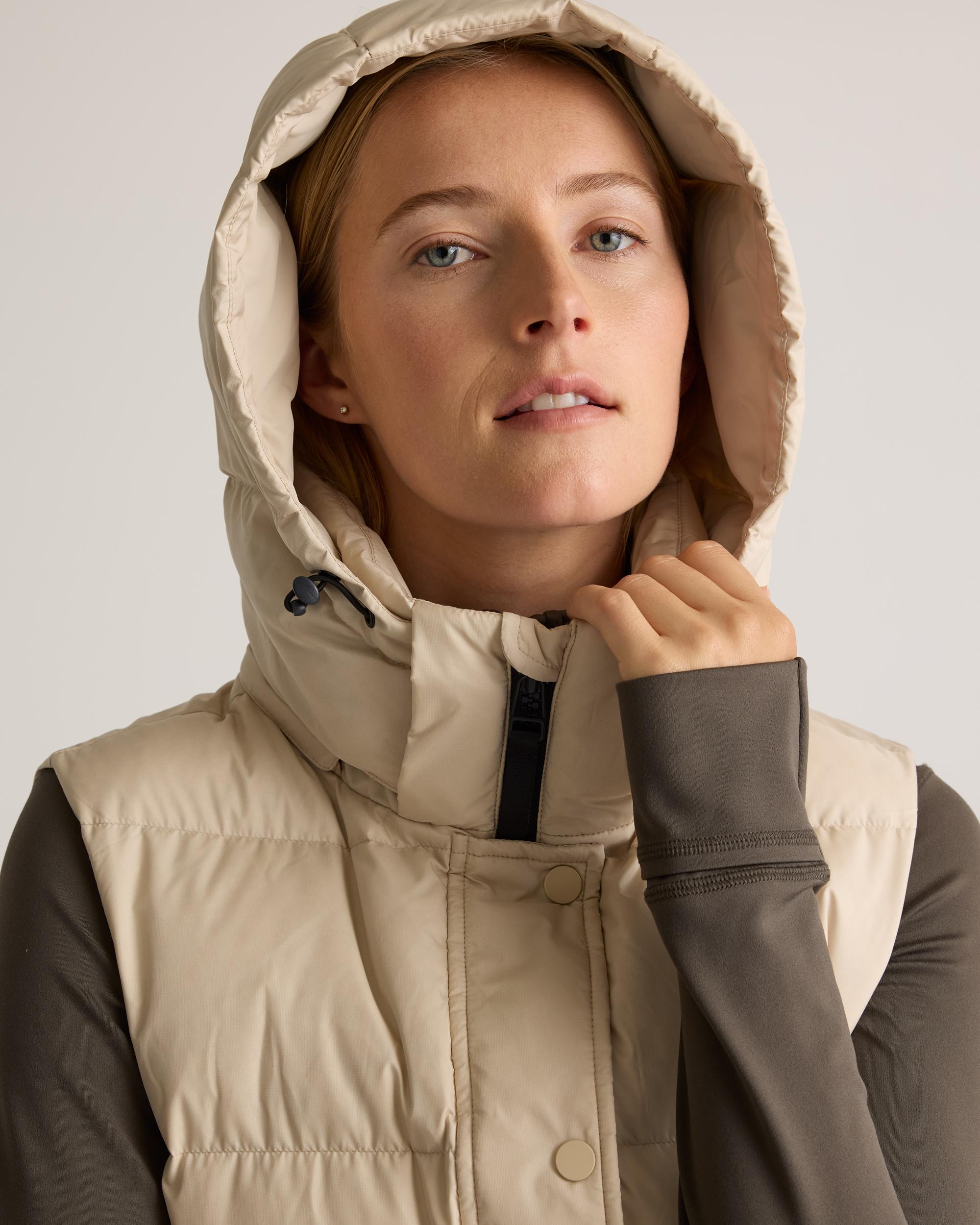 Quince | Women's Responsible Down Puffer Vest Size XS, Recycled Polyester Product Image