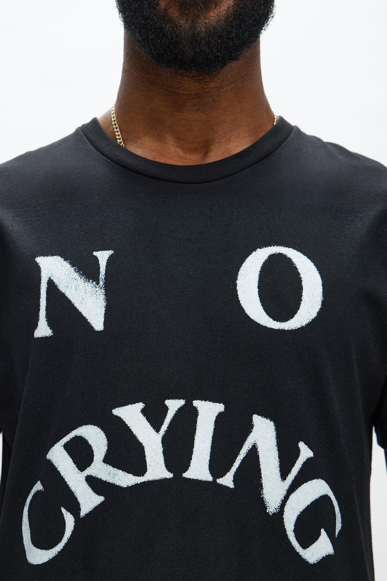 No Crying On The Yacht Short Sleeve Tee - Black Male Product Image