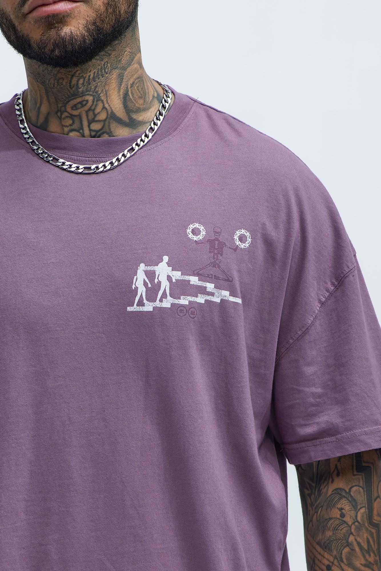 Beyond The Flesh Oversized Short Sleeve Tee - Purple Product Image