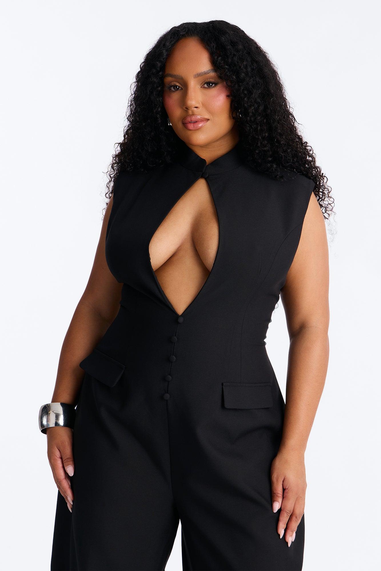 For Keeps Utility Jumpsuit - Black Female Product Image