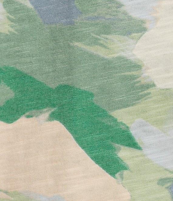 Westbound Knit Henley Elbow Sleeve Top Product Image