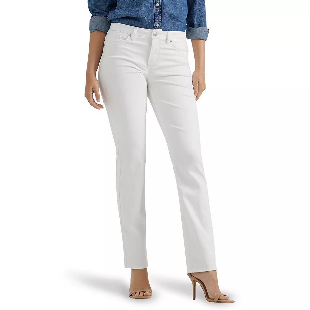 Women's Lee® Legendary Straight Jeans, Size: 10 Short, White Product Image