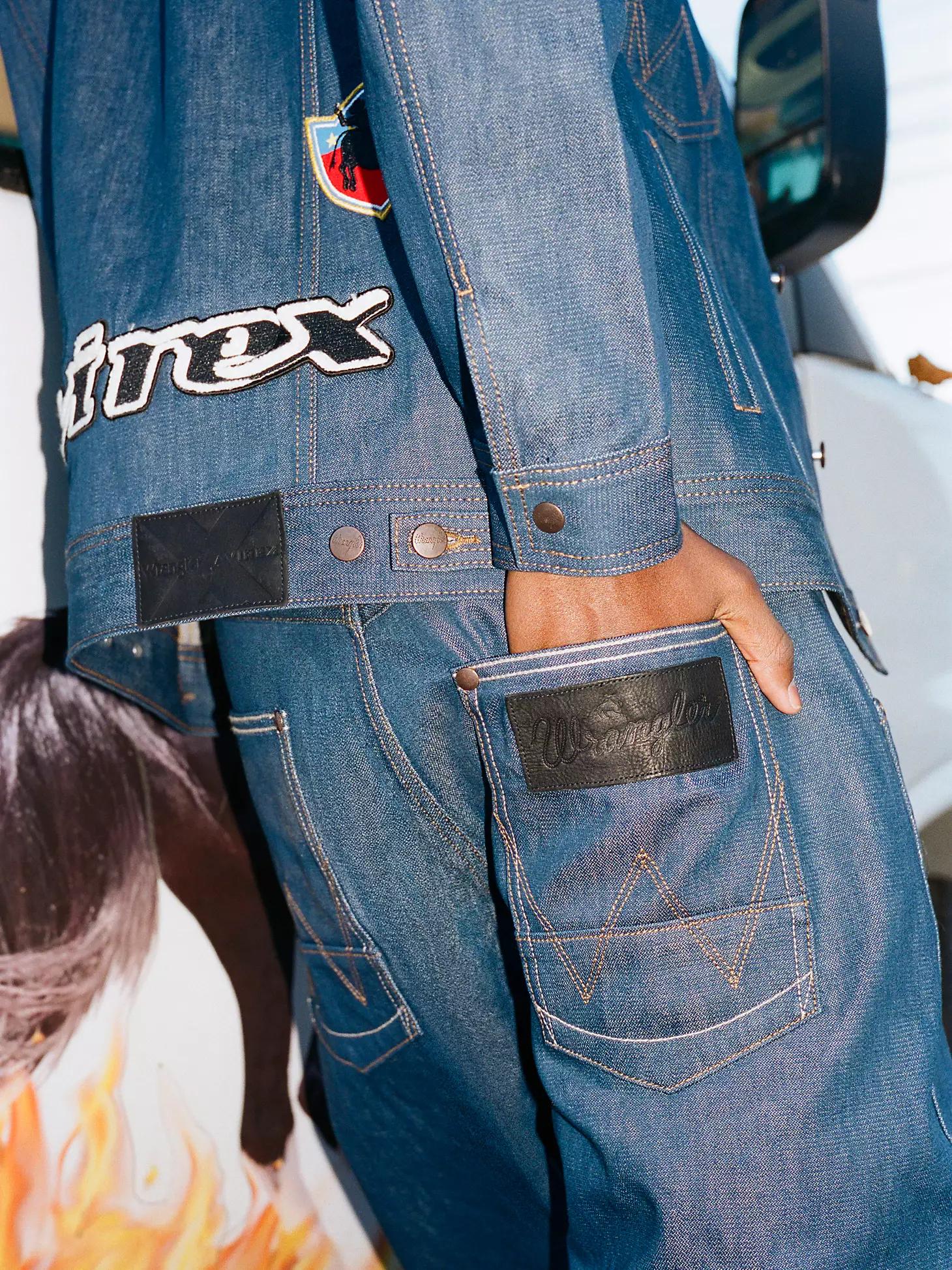 Wrangler x AVIREX Barrel Jean | Men's JEANS | Wrangler® Product Image