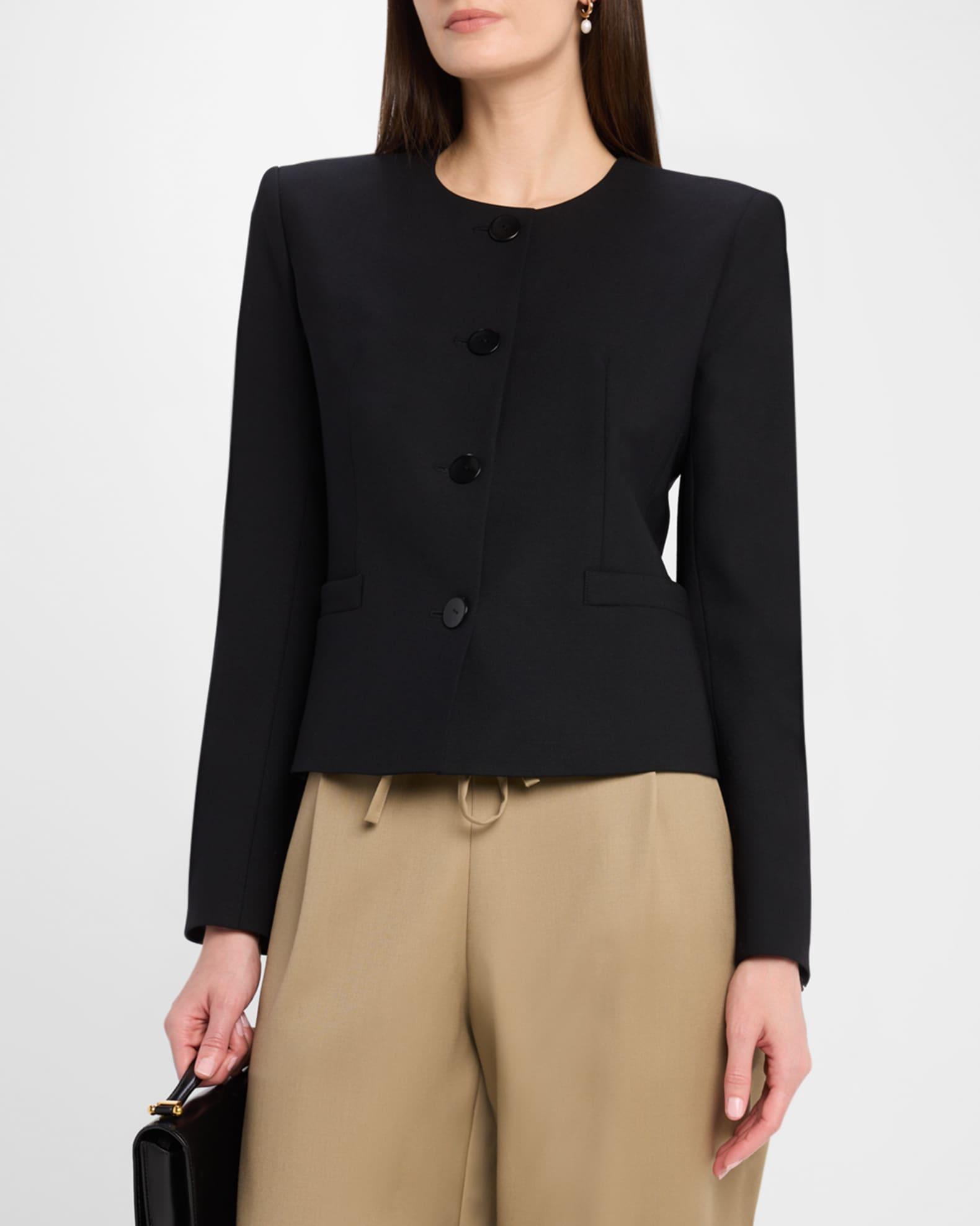 Single-Breasted Shrunken Jacket Product Image