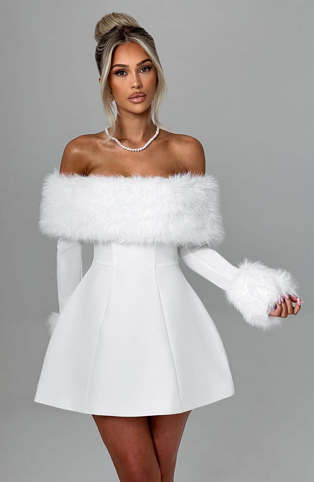 Villanelle Mini Dress - Ivory Product Image