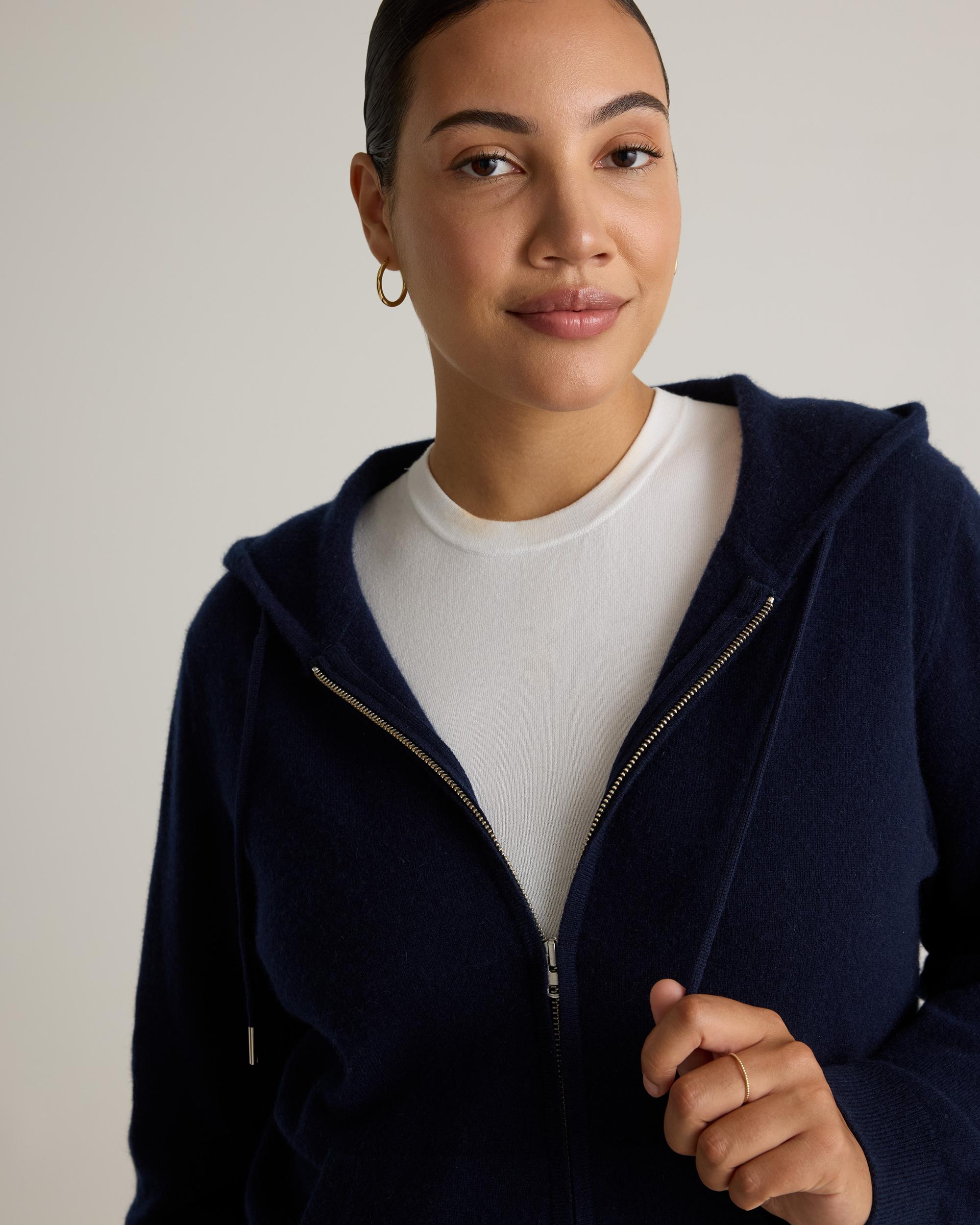 Quince | Women's Mongolian Cashmere Full-Zip Hoodie Product Image