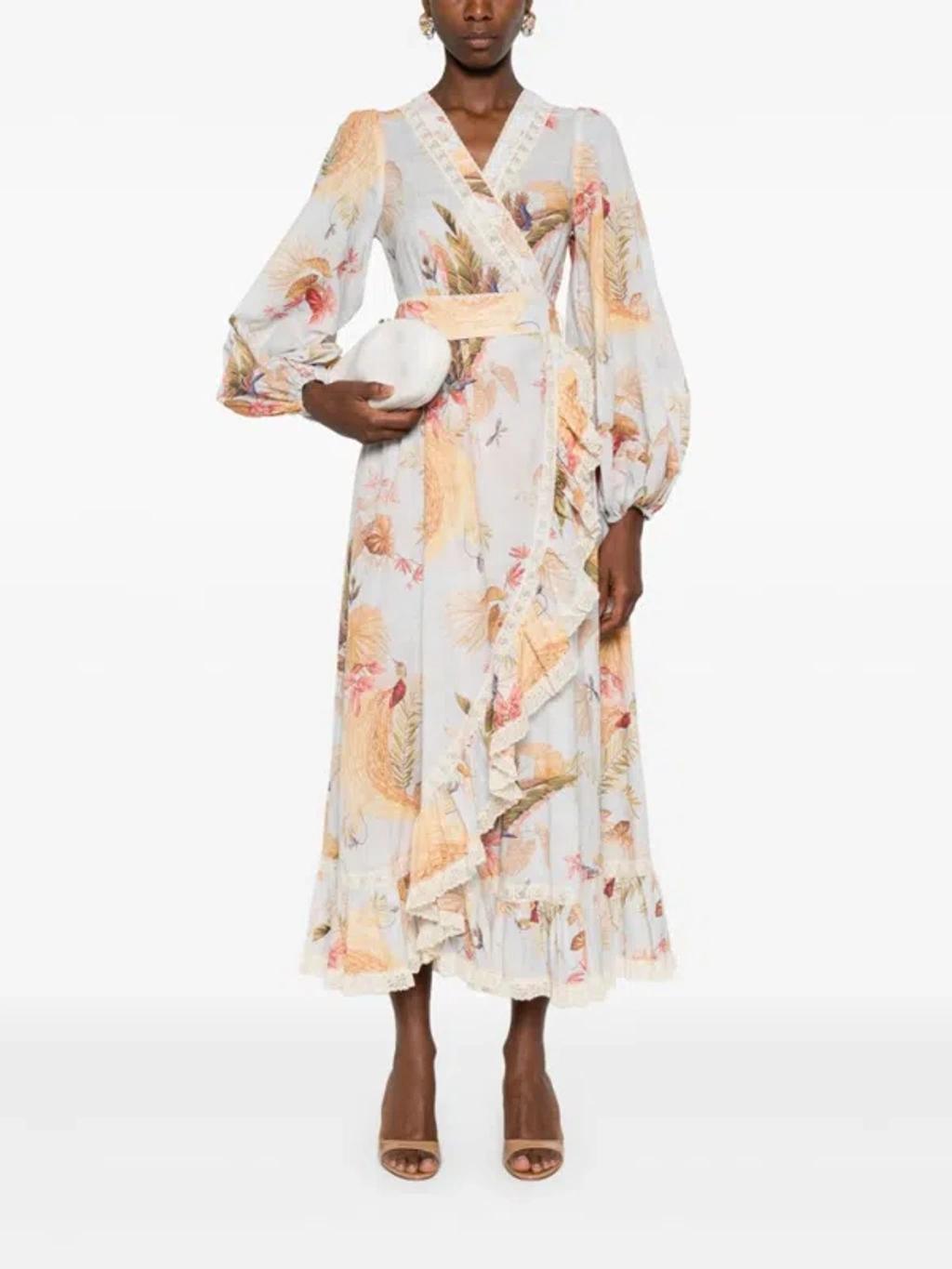 Ascension frill midi dress Product Image