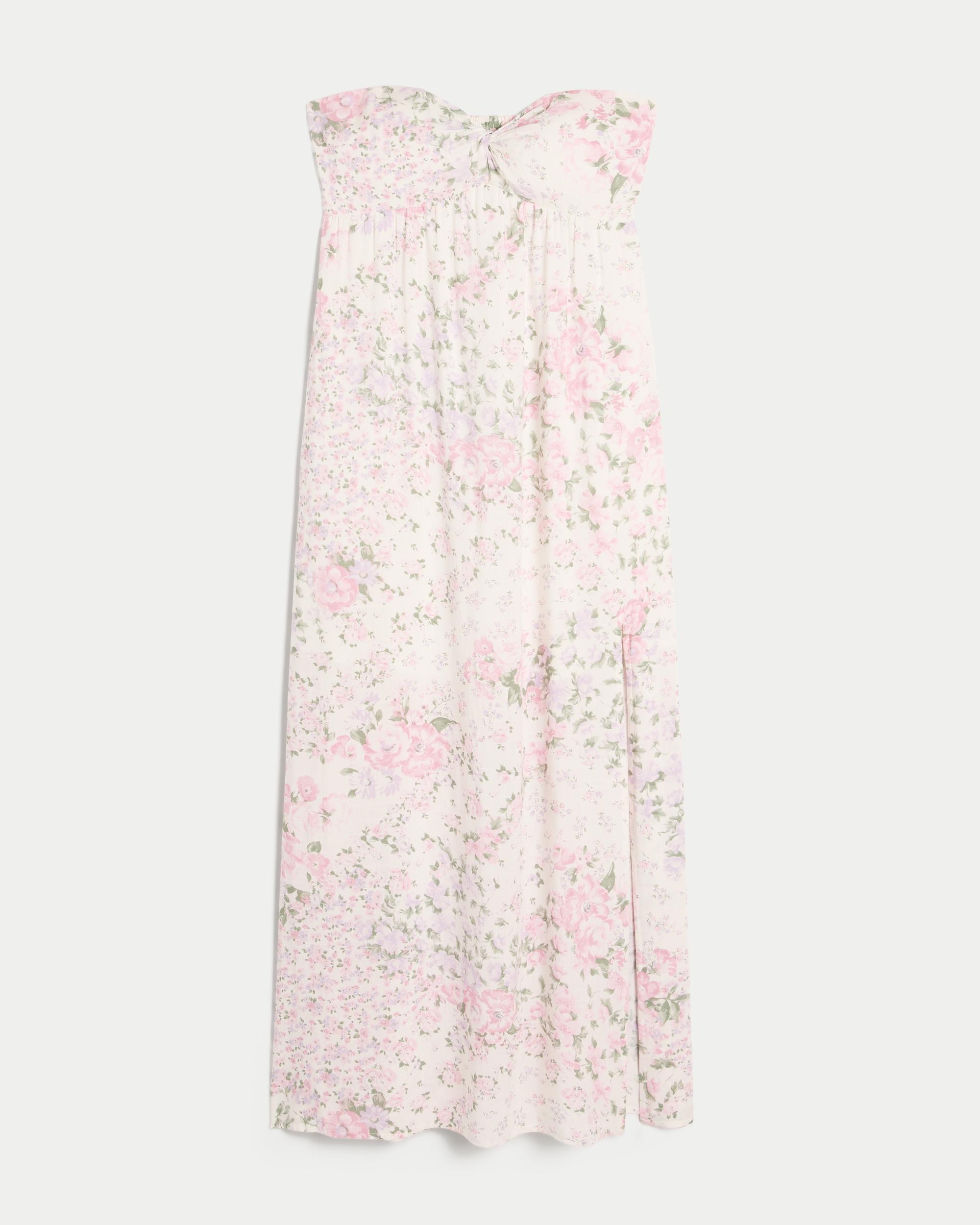 Strapless Twist Bust Maxi Dress Product Image