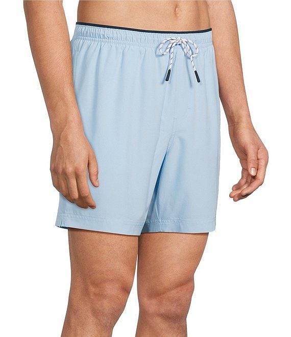 Cremieux Solid 6#double; Inseam Swim Trunks Product Image